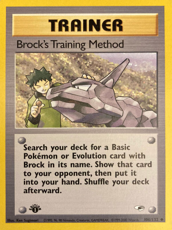 Brock's Training Method - 1 Edizione - Gym Heroes 106/132 - Inglese - Good