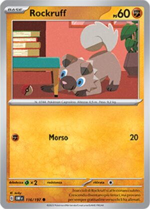 Rockruff - Ossidiana Infuocata 116/197 - Italiano - Nuovo