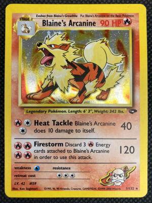 Blaine's Arcanine - Gym Challenge 1/132 - Inglese - HOLO - Excellent