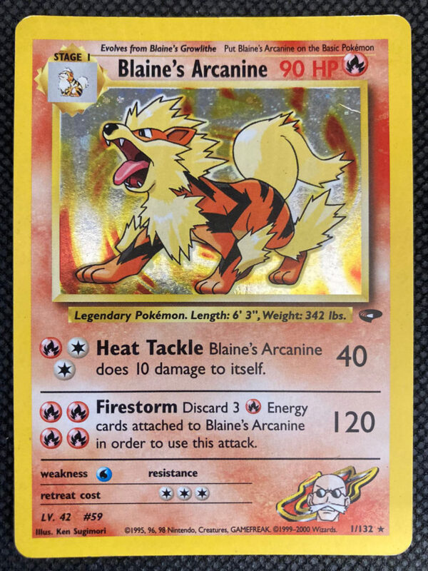 Blaine's Arcanine - Gym Challenge 1/132 - Inglese - HOLO - Good