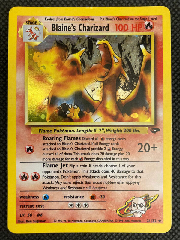 Blaine's Charizard - Gym Challenge 2/132 - Inglese - HOLO - Very Good