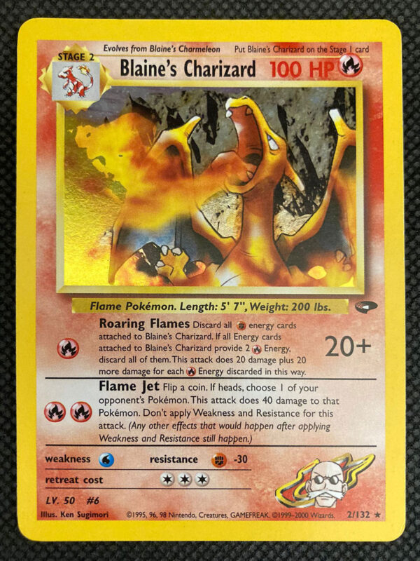 Blaine's Charizard - Gym Challenge 2/132 - Inglese - HOLO - Very Good