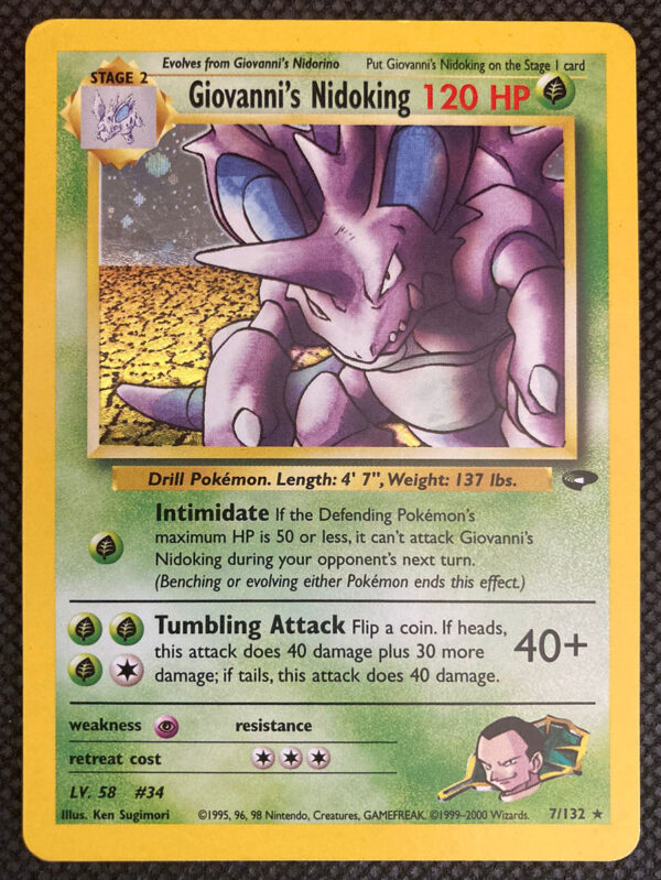 Giovanni's Nidoking - Gym Challenge 7/132 - Inglese - HOLO - Very Good