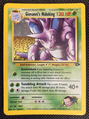 Giovanni's Nidoking - Gym Challenge 7/132 - Inglese - HOLO - Very Good