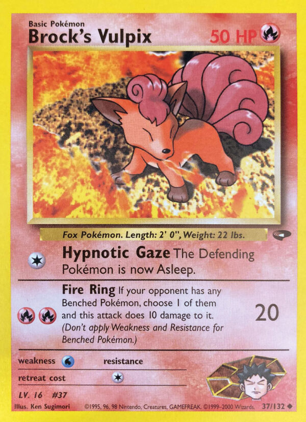 Brock's Vulpix - Gym Challenge 37/132 - Inglese - Near Mint