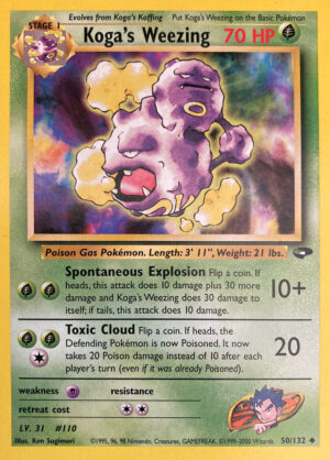 Koga's Weezing - Gym Challenge 50/132 - Inglese - Near Mint