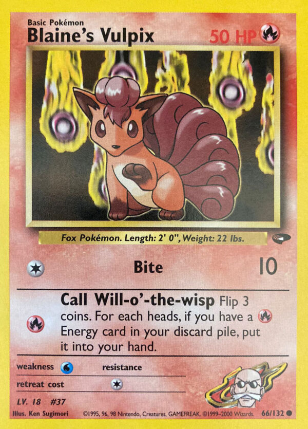 Blaine's Vulpix - Gym Challenge 66/132 - Inglese - Near Mint