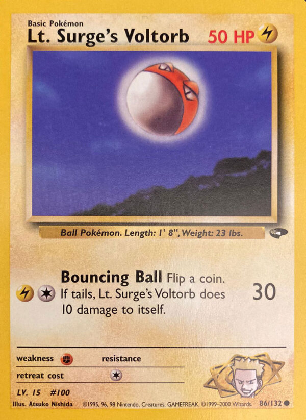 Lt. Surge's Voltorb - Gym Challenge 86/132 - Inglese - Near Mint