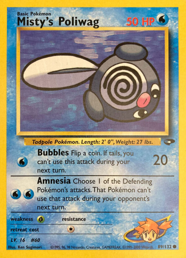 Misty's Poliwag - Gym Challenge 89/132 - Inglese - Near Mint