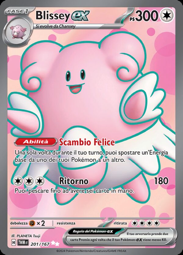 Blissey EX - Crepuscolo Mascherato 201/167 - Italiano - HOLO - Nuovo