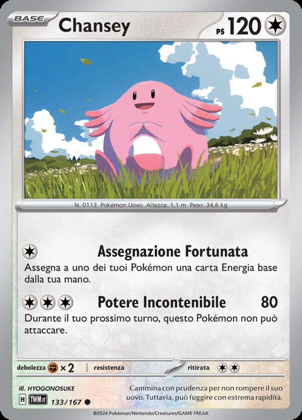 Chansey - Reverse - Crepuscolo Mascherato 133/167 - Italiano - HOLO - Nuovo