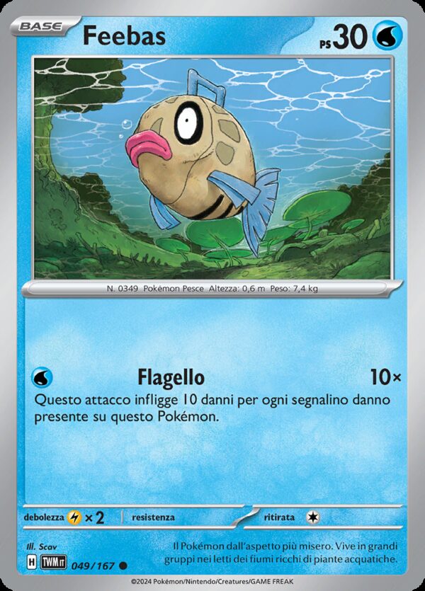 Feebas - Reverse - Crepuscolo Mascherato 49/167 - Italiano - HOLO - Nuovo