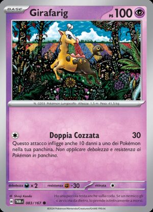 Girafarig - Crepuscolo Mascherato 83/167 - Italiano - Nuovo