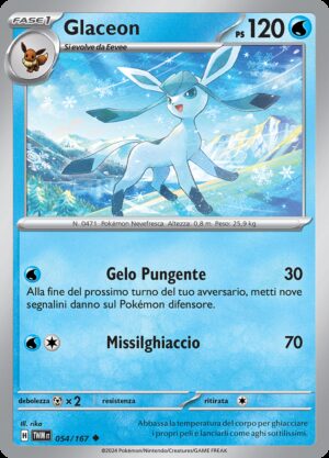 Glaceon - Crepuscolo Mascherato 54/167 - Italiano - Nuovo