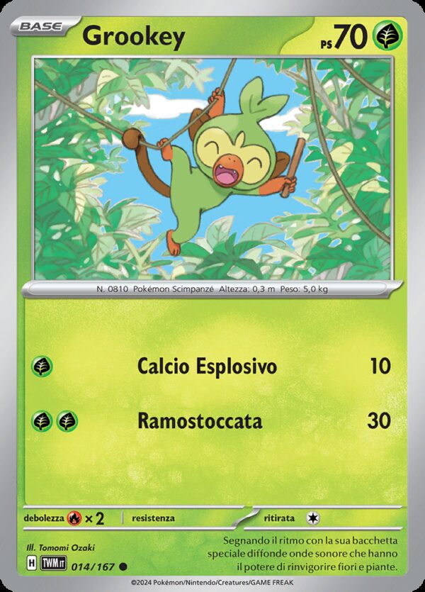 Grookey - Reverse - Crepuscolo Mascherato 14/167 - Italiano - HOLO - Nuovo