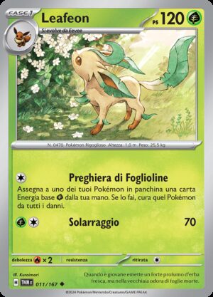 Leafeon - Crepuscolo Mascherato 11/167 - Italiano - Nuovo