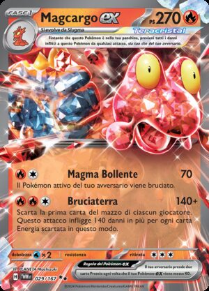 Magcargo EX - Crepuscolo Mascherato 29/167 - Italiano - HOLO - Nuovo