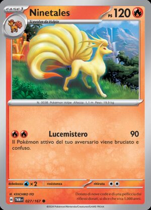 Ninetales - Reverse - Crepuscolo Mascherato 27/167 - Italiano - HOLO - Nuovo