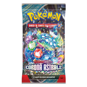 Corona Astrale – Busta 10 Carte (Artwork casuale) – Pokémon Scarlatto e Violetto – Italiano - Italiano pre