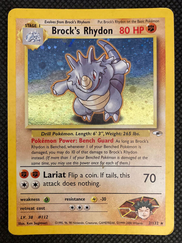 Brock's Rhydon - Gym Heroes 2/132 - Inglese - HOLO - Good