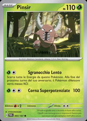 Pinsir - Reverse - Crepuscolo Mascherato 3/167 - Italiano - HOLO - Nuovo