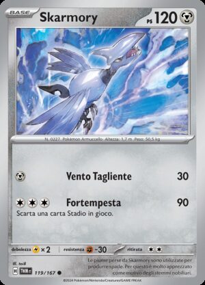 Skarmory - Reverse - Crepuscolo Mascherato 119/167 - Italiano - HOLO - Nuovo