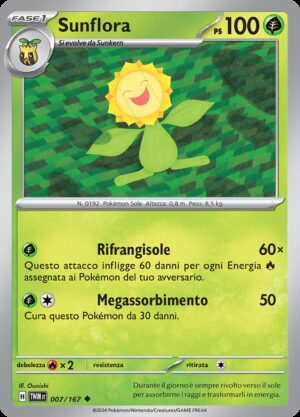 Sunflora - Reverse - Crepuscolo Mascherato 7/167 - Italiano - HOLO - Nuovo