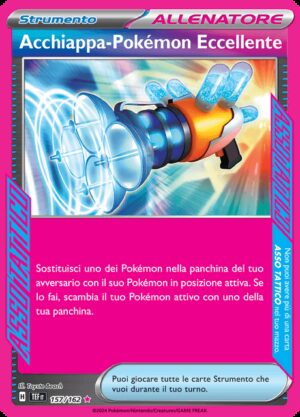 Acchiappa-Pokémon Eccellente - Cronoforze 157/162 - Italiano - HOLO - Nuovo