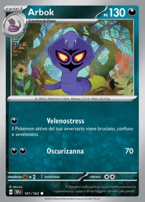 Arbok - Cronoforze 101/162 - Italiano - Nuovo