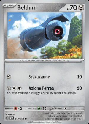 Beldum - Reverse - Cronoforze 113/162 - Italiano - HOLO - Nuovo