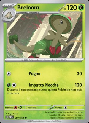 Breloom - Reverse - Cronoforze 7/162 - Italiano - HOLO - Nuovo