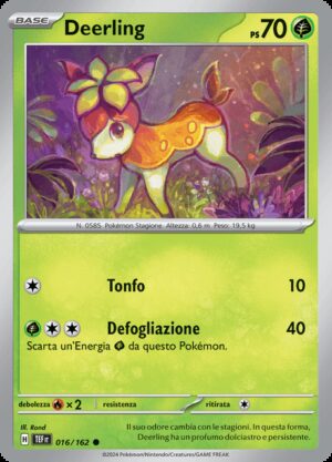 Deerling - Reverse - Cronoforze 16/162 - Italiano - HOLO - Nuovo