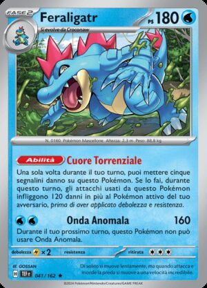 Feraligatr - Cronoforze 41/162 - Italiano - HOLO - Nuovo