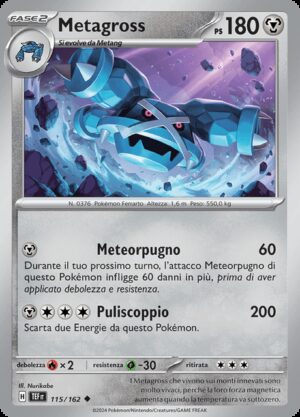 Metagross - Reverse - Cronoforze 115/162 - Italiano - HOLO - Nuovo