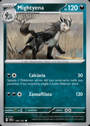 Mightyena - Reverse - Cronoforze 106/162 - Italiano - HOLO - Nuovo