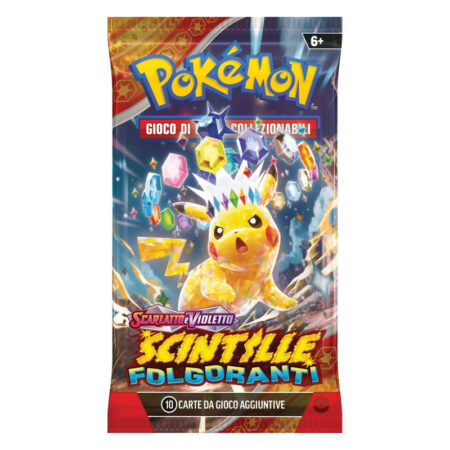 Scintille Folgoranti - Busta 10 Carte (Artwork casuale) - Pokémon Scarlatto e Violetto - Italiano