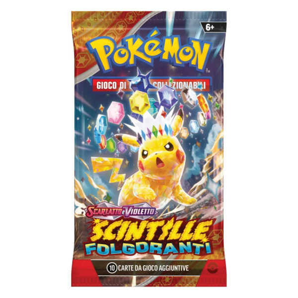 Scintille Folgoranti - Busta 10 Carte (Artwork casuale) - Pokémon Scarlatto e Violetto - Italiano