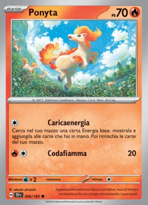 Ponyta - Cronoforze 26/162 - Italiano - Nuovo