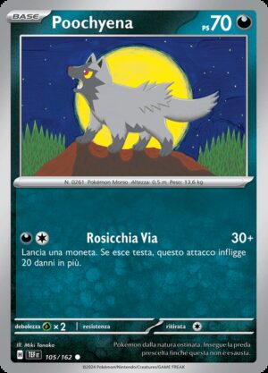 Poochyena - Reverse - Cronoforze 105/162 - Italiano - HOLO - Nuovo