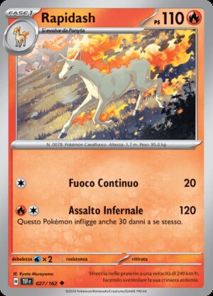 Rapidash - Reverse - Cronoforze 27/162 - Italiano - HOLO - Nuovo