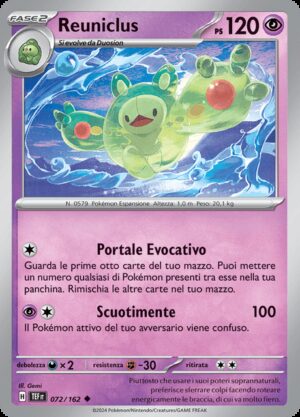 Reuniclus - Cronoforze 72/162 - Italiano - Nuovo