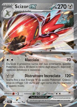 Scizor EX - Cronoforze 111/162 - Italiano - HOLO - Nuovo