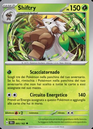 Shiftry - Reverse - Cronoforze 5/162 - Italiano - HOLO - Nuovo