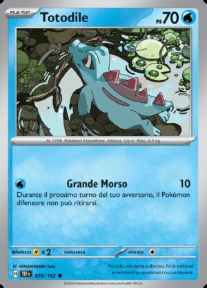 Totodile - Cronoforze 39/162 - Italiano - Nuovo