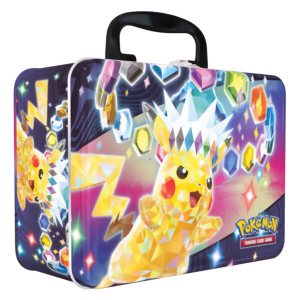 Pokémon Back to School Collector's Chest Pikachu Novembre 2024 - Valigia Scuola Porta Merenda con 6 Bustine - Italiano