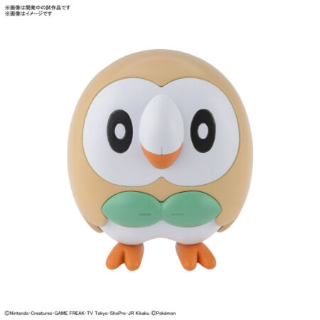 Pokémon Model Kit Pokepla Plamo Quick 10 Rowlet - Bandai 10 Cm