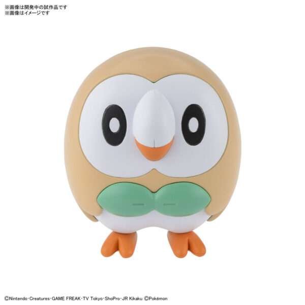 Pokémon Model Kit Pokepla Plamo Quick 10 Rowlet - Bandai 10 Cm